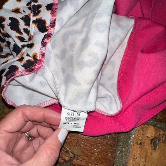 SHEIN Leopard Pink Romper Jumpsuit - Picture 5 of 5